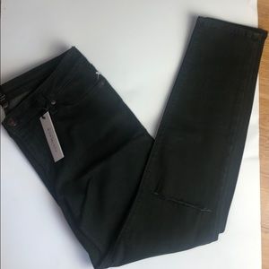 Just Black knee slit Ankle Skinny Jeans size 32